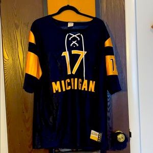 University of Michigan PINK shirt dress - game day